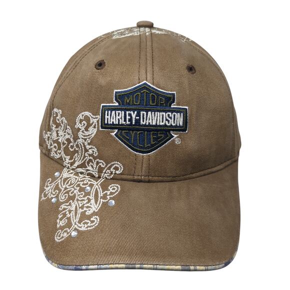 Harley-Davidson Other - Harley-Davidson Motorcycles Baseball Cap Brown One Size Adjustable Embroidered